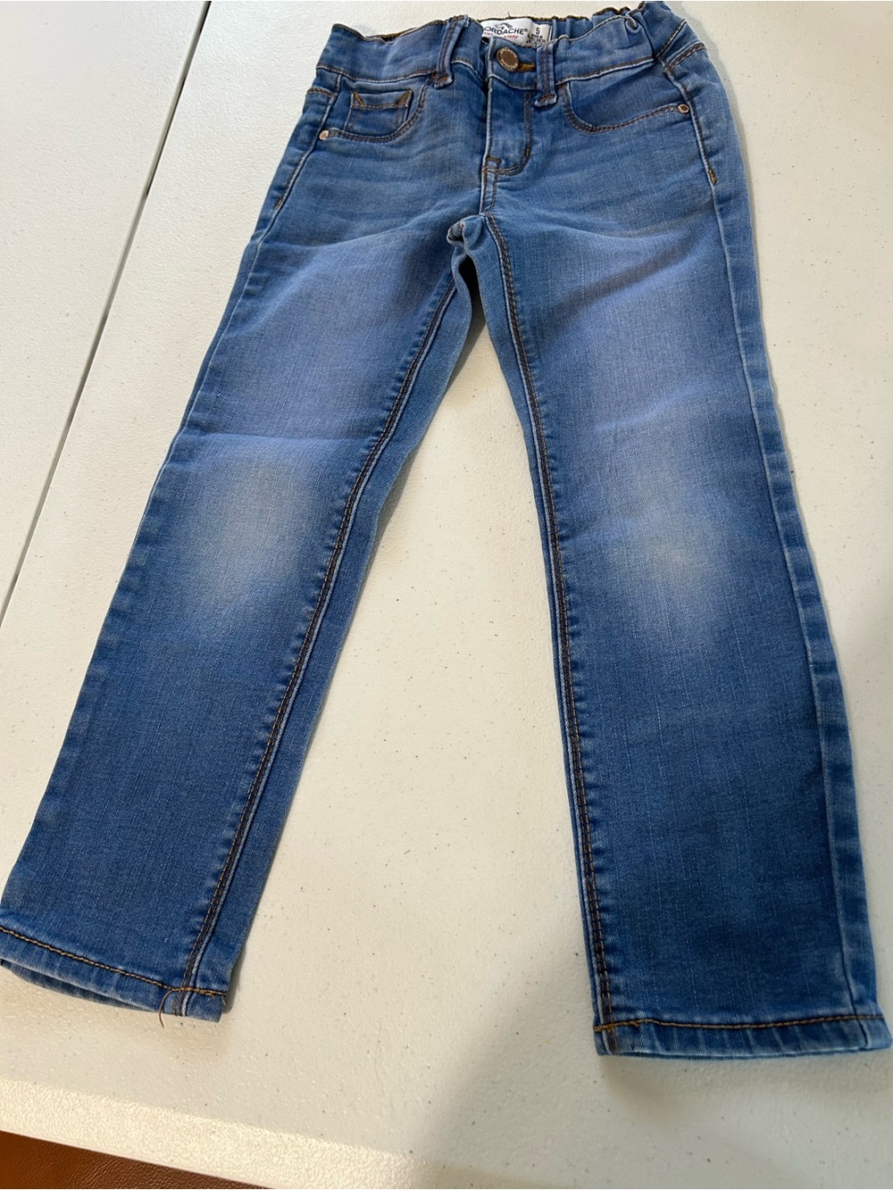 Jordache Men's Straight Medium Blue Stretch Jeans